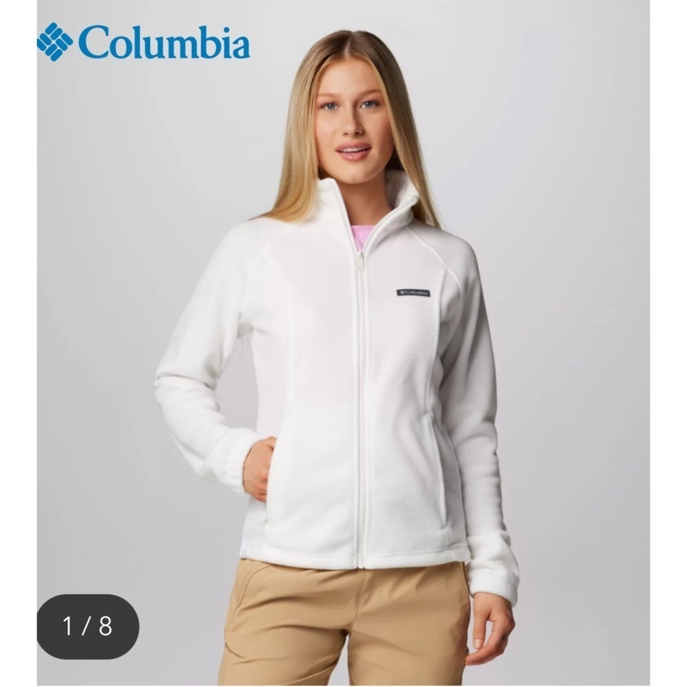 COLUMBIA Women's Benton Springs Full Zip Fleece Jacket Size M - Picture 1 of 13